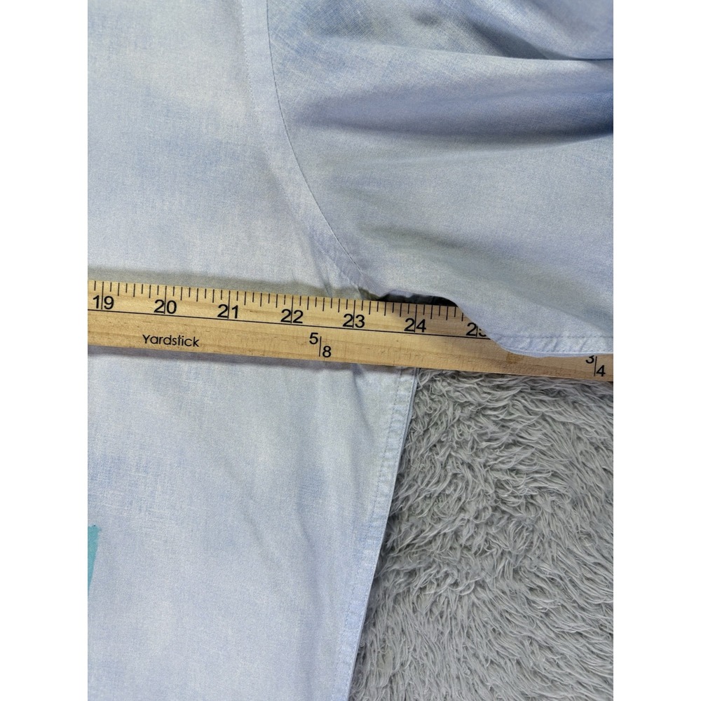 Stone Rose Men's XL Dress Shirt White Blue Purple Pattern Flip Cuff Long Sleeve - Picture 6 of 11